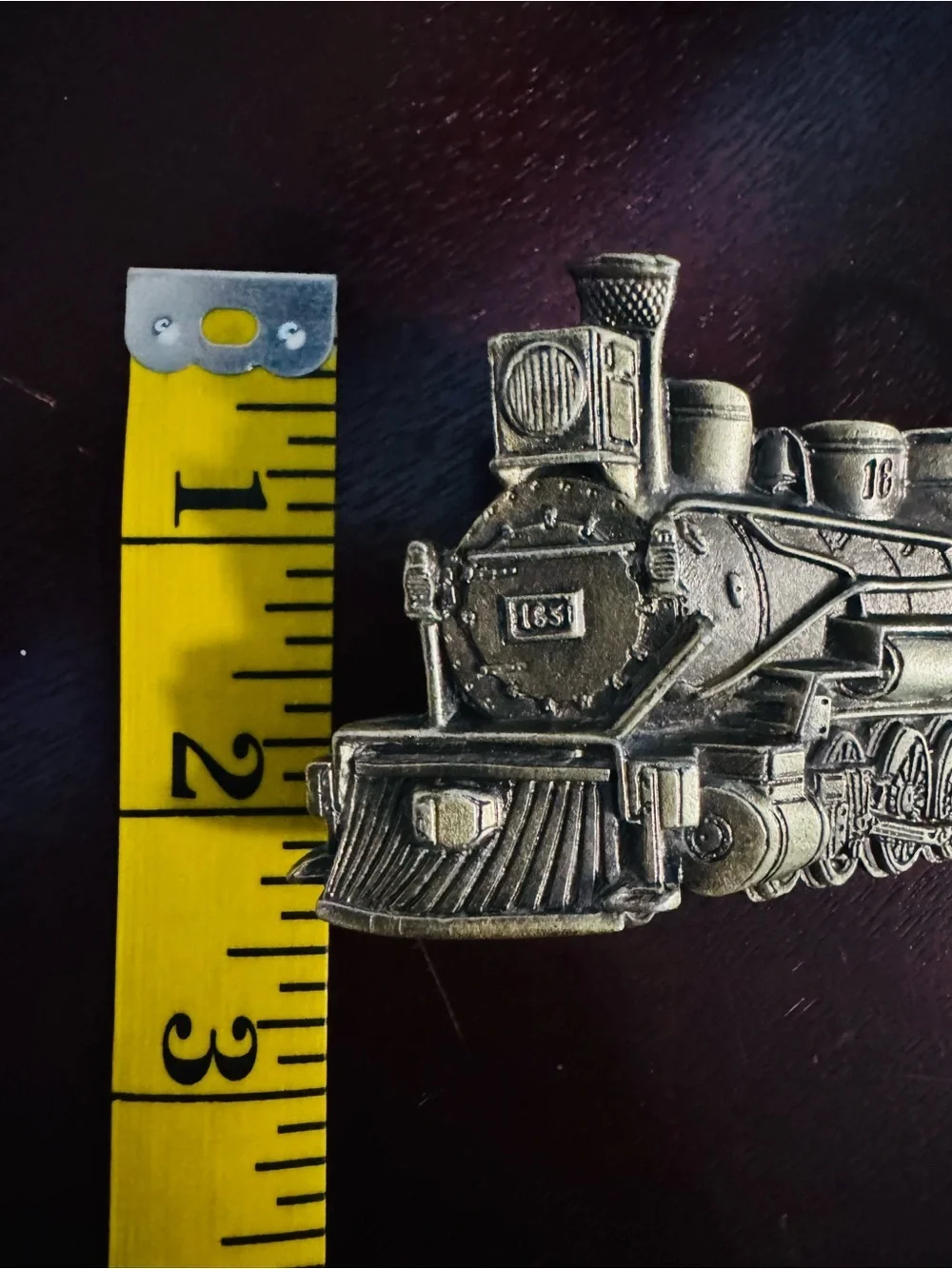 Vintage Train Locomotive Belt Buckle 1981 Great American Buckle Co USA